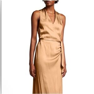 Vince Luminous Draped Cocktail Wrap Dress 🍹 M - MRSP $425